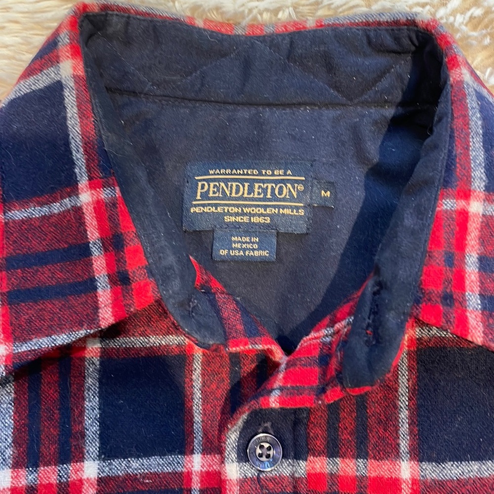 Men’s Wool Long Sleeve Pendleton Lodge Shirt - Picture 2 of 7